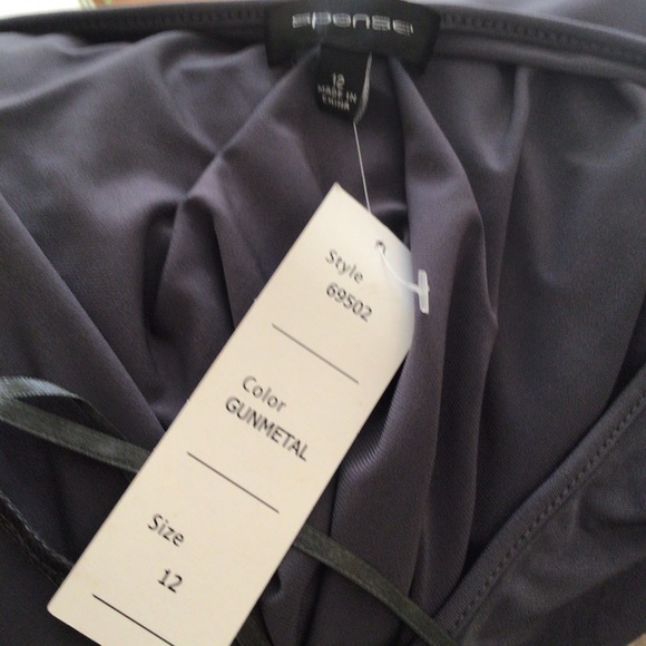 Spense Faux Wrap Wide Leg Jumpsuit. Size 12 - Picture 5 of 5